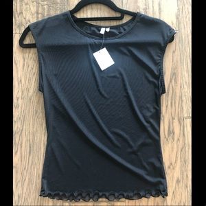 Urban Outfitter Sheer Black Tee